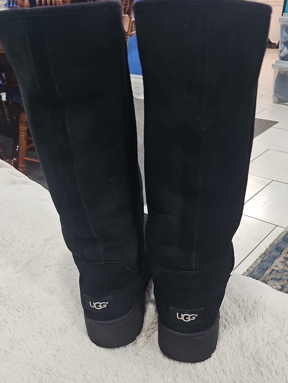 UGG Over-the-Knee Black Suede Boots